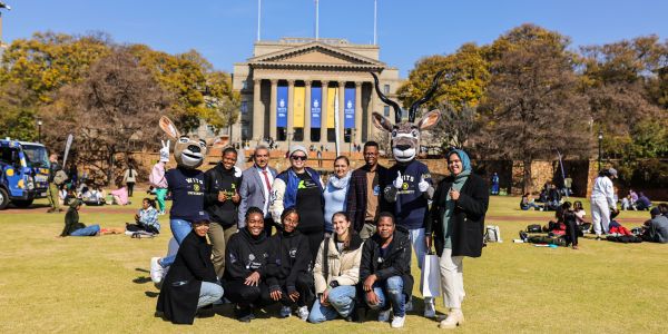 Wits staff outside the Great Hall Wits staff outside the Great Hall